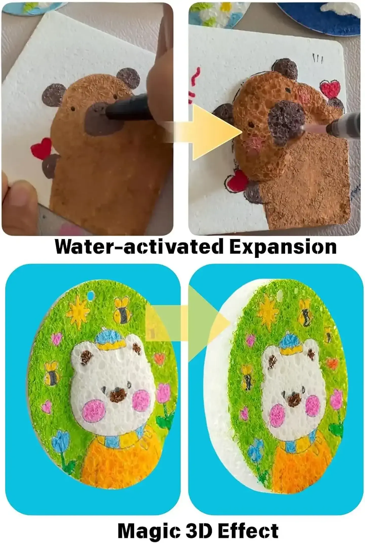 3D Puffy Paint Art Set – Foam Texture Painting 6