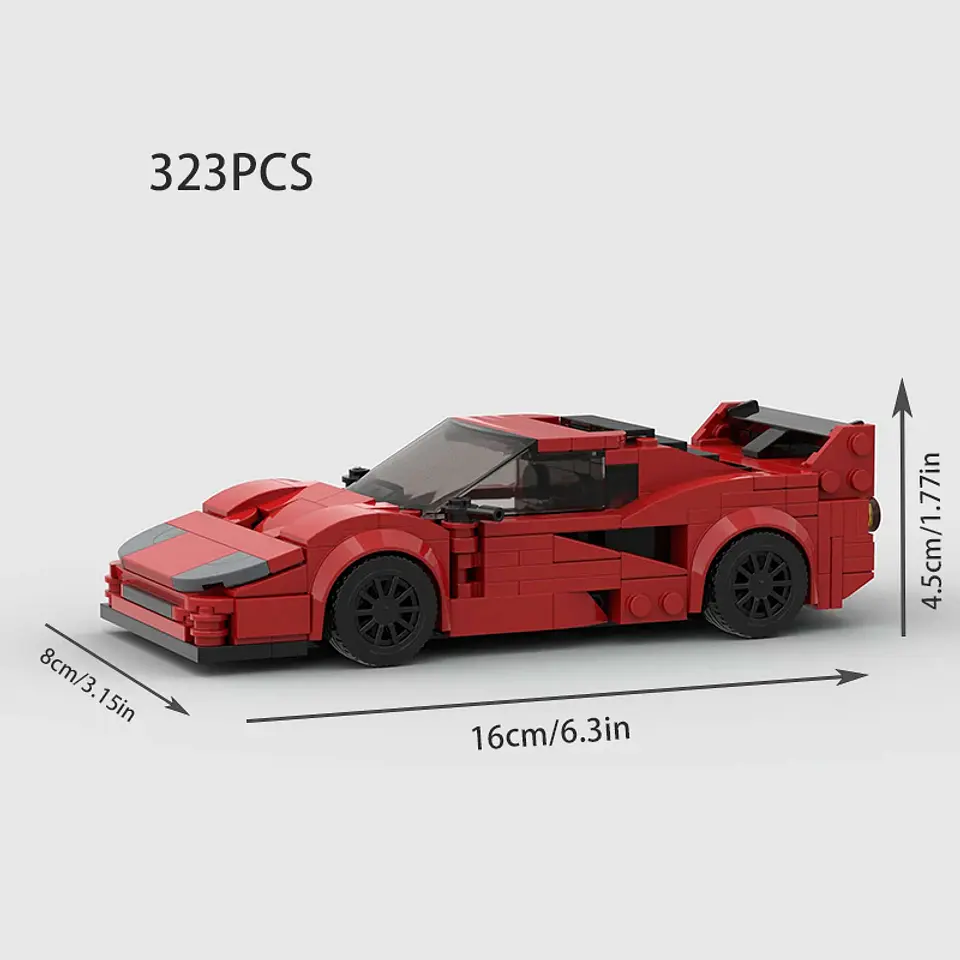 Racing Sports Car Building Block Model 13
