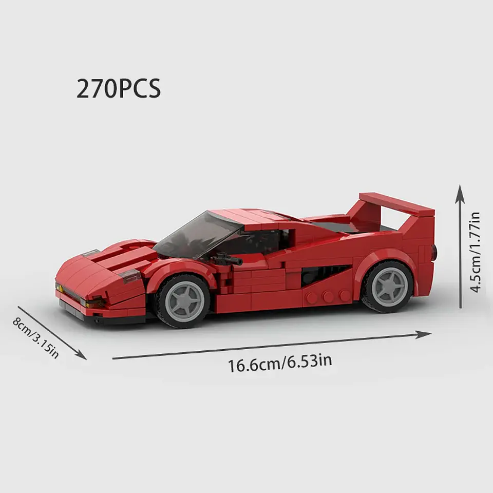 Racing Sports Car Building Block Model 16