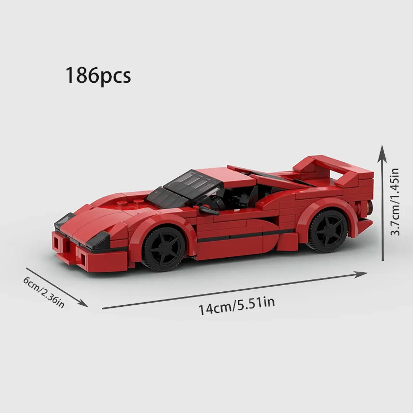 Racing Sports Car Building Block Model 18