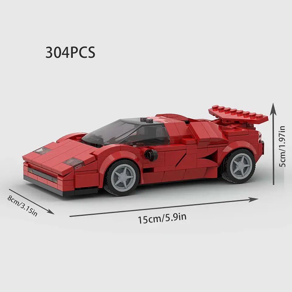 Racing Sports Car Building Block Model 22