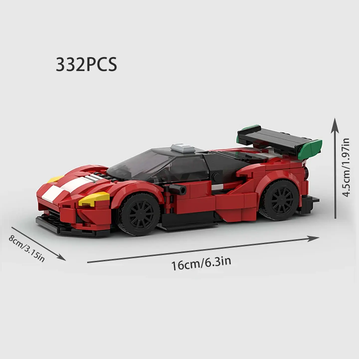 Racing Sports Car Building Block Model 23