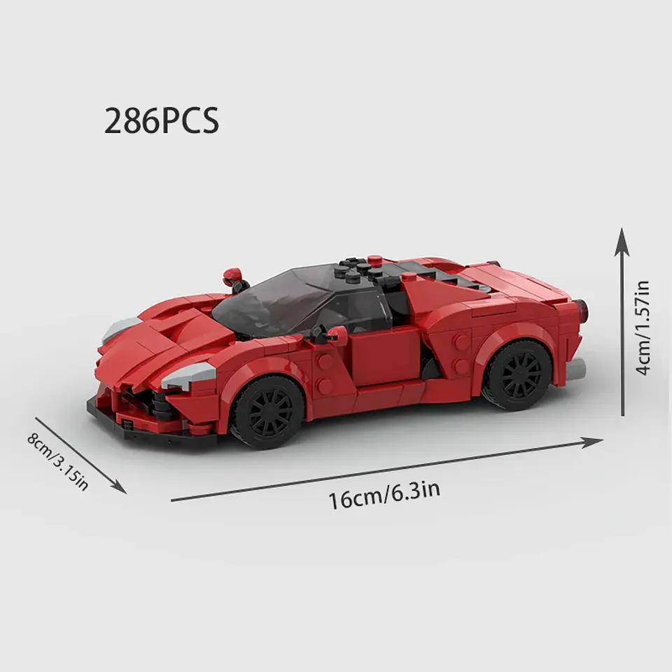 Racing Sports Car Building Block Model 29