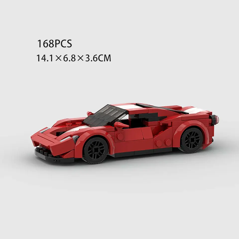 Racing Sports Car Building Block Model 43