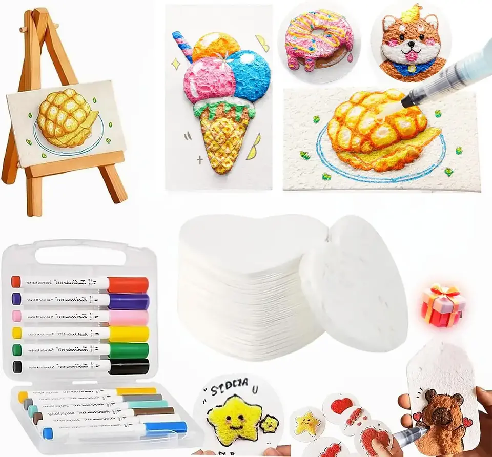 3D Puffy Paint Art Set – Foam Texture Painting 7