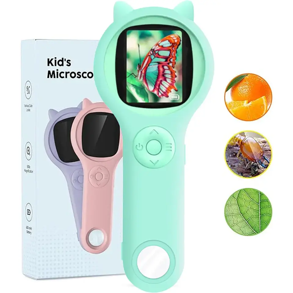 Kids Dual-Lens Digital Microscope – 200x Zoom 1