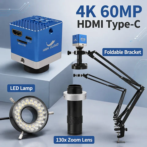Industrial 4K Digital Microscope – C-Mount, 60MP