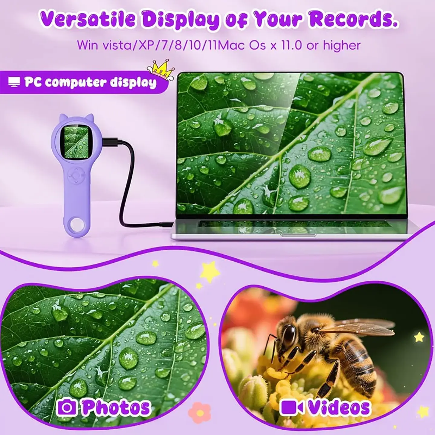 Kids Dual-Lens Digital Microscope – 200x Zoom 5