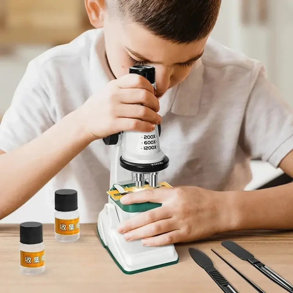 Kids Pocket Microscope Kit – LED Light, 1200x 8