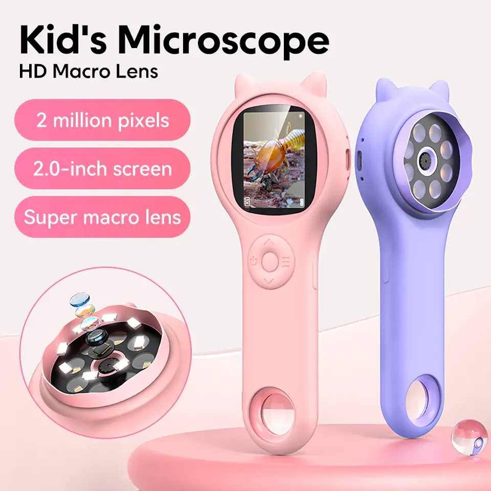 Kids Dual-Lens Digital Microscope – 200x Zoom 7