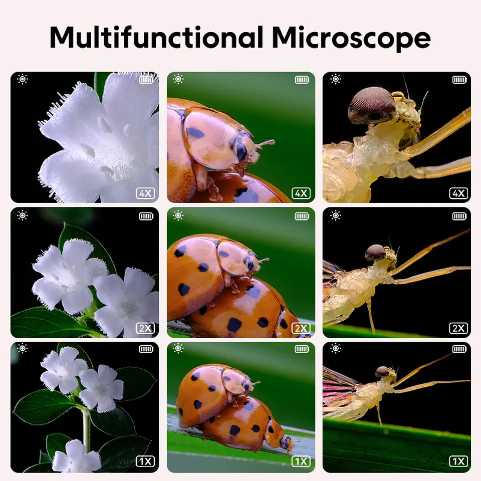 Kids Dual-Lens Digital Microscope – 200x Zoom 10