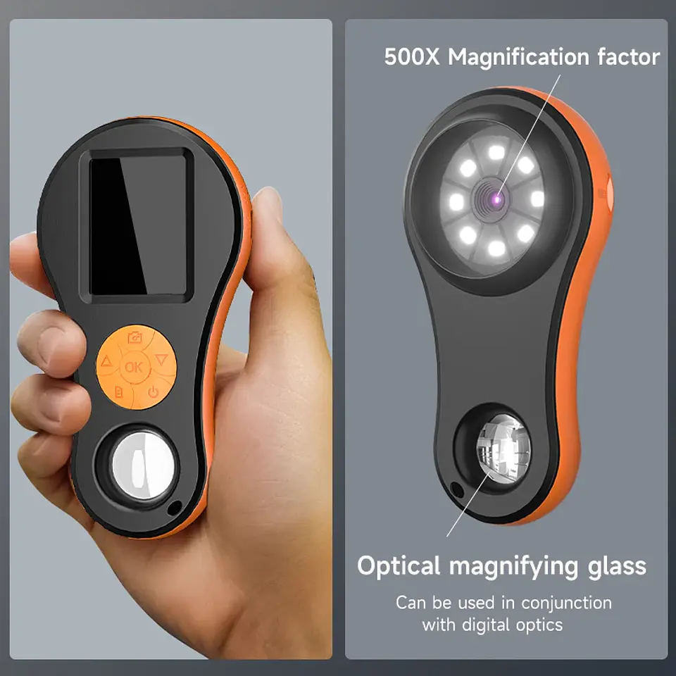HD Digital Magnifier – 2-Inch Screen, 8 LEDs 7
