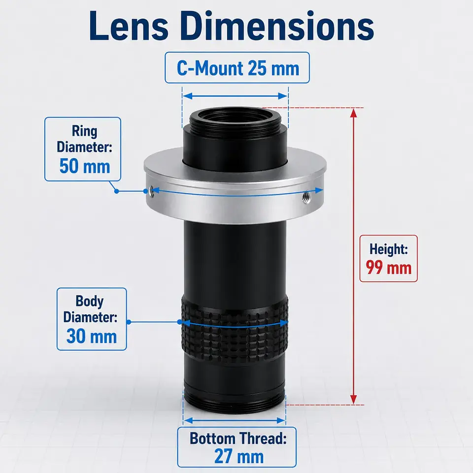 Industrial 4K Digital Microscope – C-Mount, 60MP 13