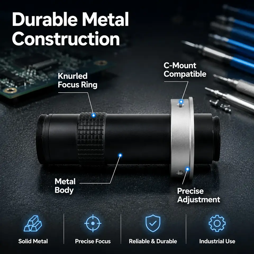 Industrial 4K Digital Microscope – C-Mount, 60MP 15