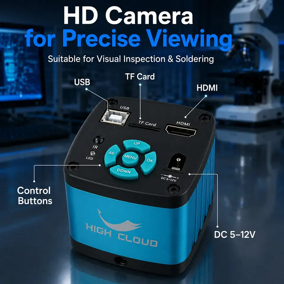 Industrial 4K Digital Microscope – C-Mount, 60MP 22