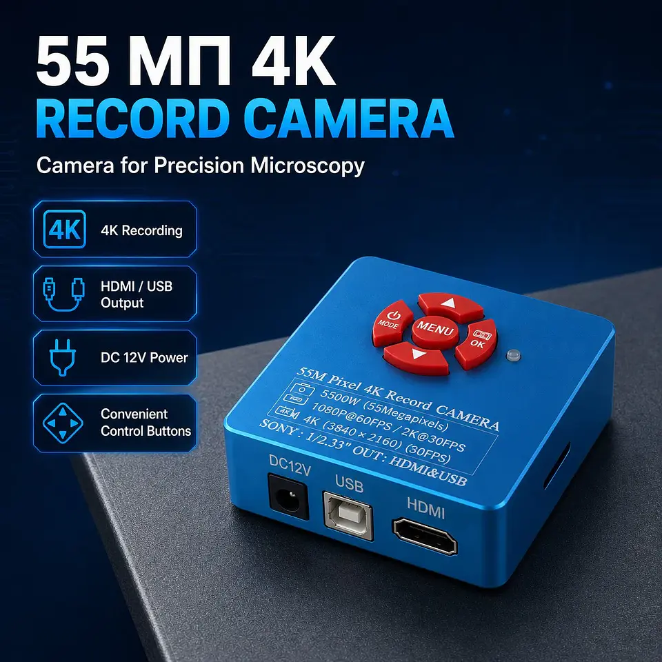 Industrial 4K Digital Microscope – C-Mount, 60MP 29