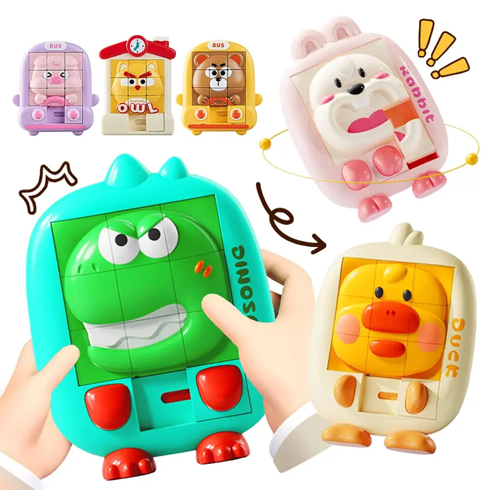 Animal Slide Puzzle – Logical Thinking Toy 1