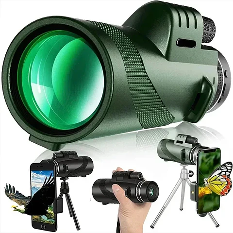 80x100 HD Zoom Monocular Telescope – Portable