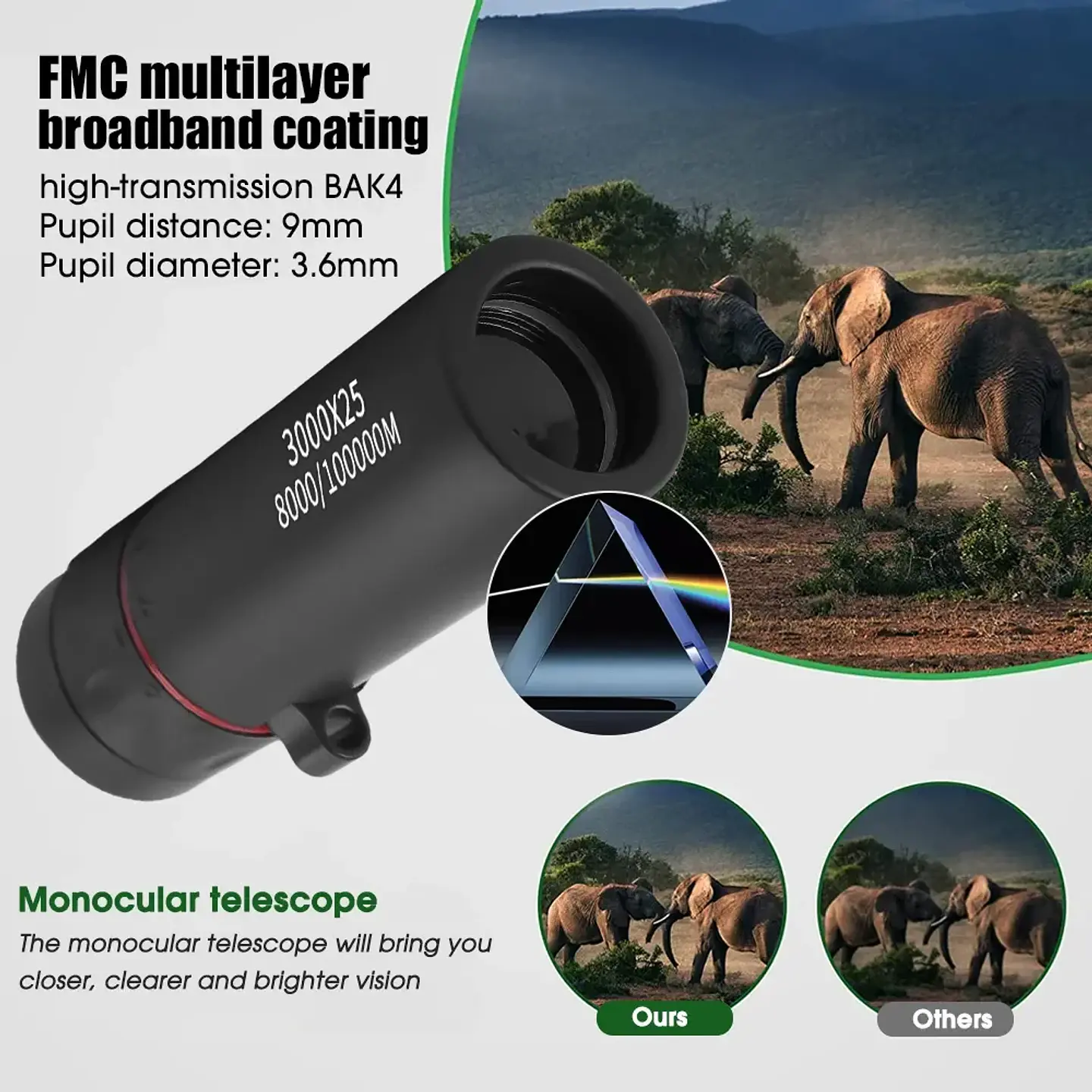 Mini HD Monocular Telescope – Portable Adult 3