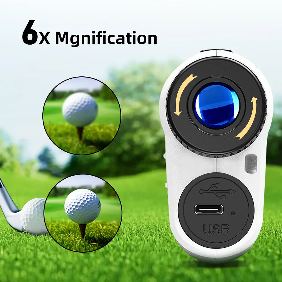 Golf Laser Rangefinder – Rechargeable 1000m 6