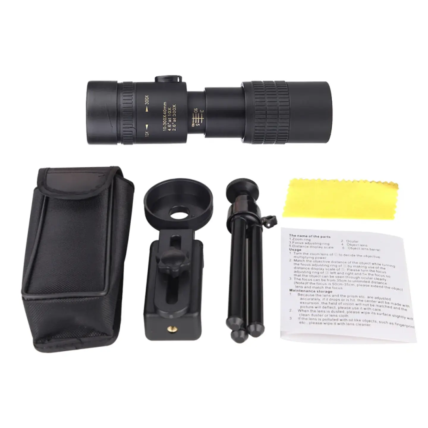 10-300x Zoom HD Monocular Telescope 7