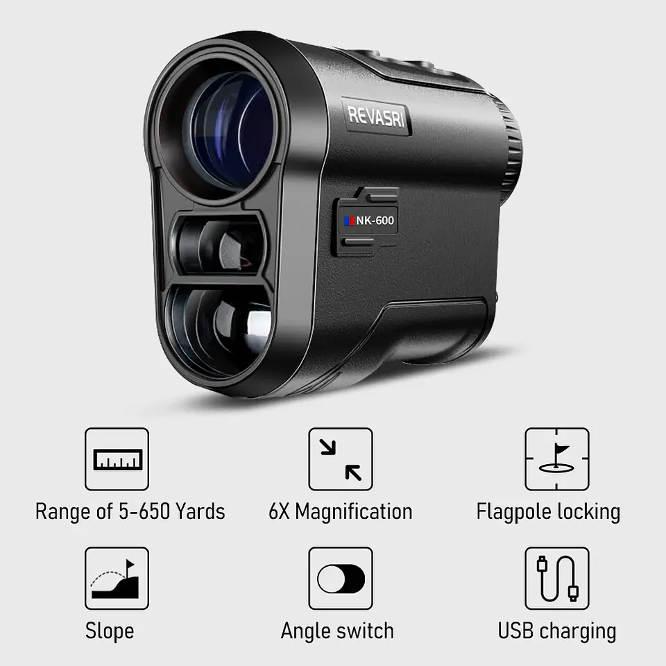 Golf Laser Rangefinder – Rechargeable 1000m 10