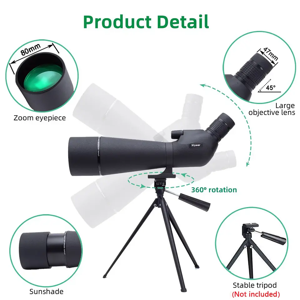 25-75x Spotting Scope – With Tripod & Phone Adapter 6