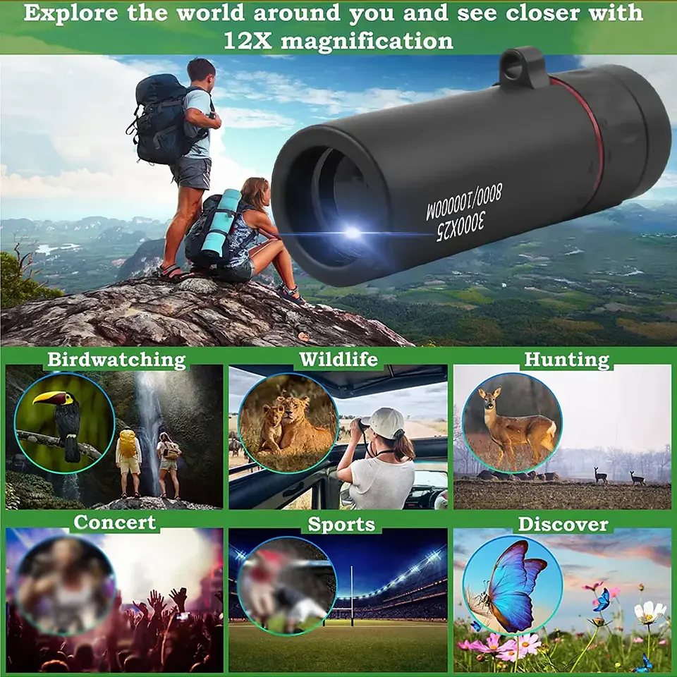 Mini HD Monocular Telescope – Portable Adult 10