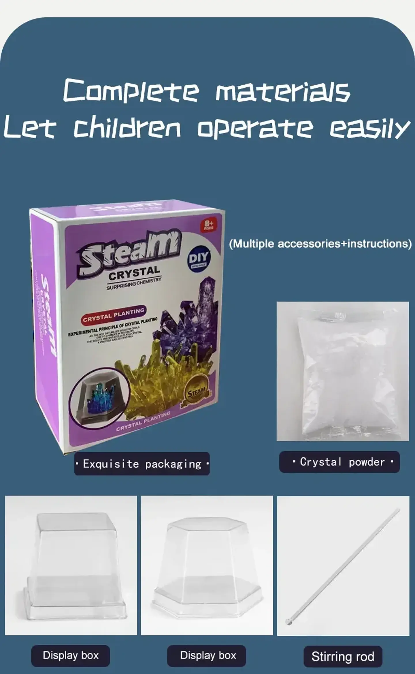 Crystal Growing Kit – STEAM Science Experiment 16