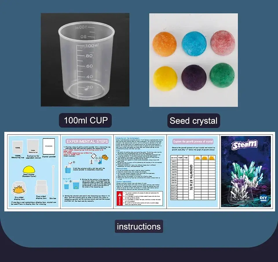 Crystal Growing Kit – STEAM Science Experiment 17
