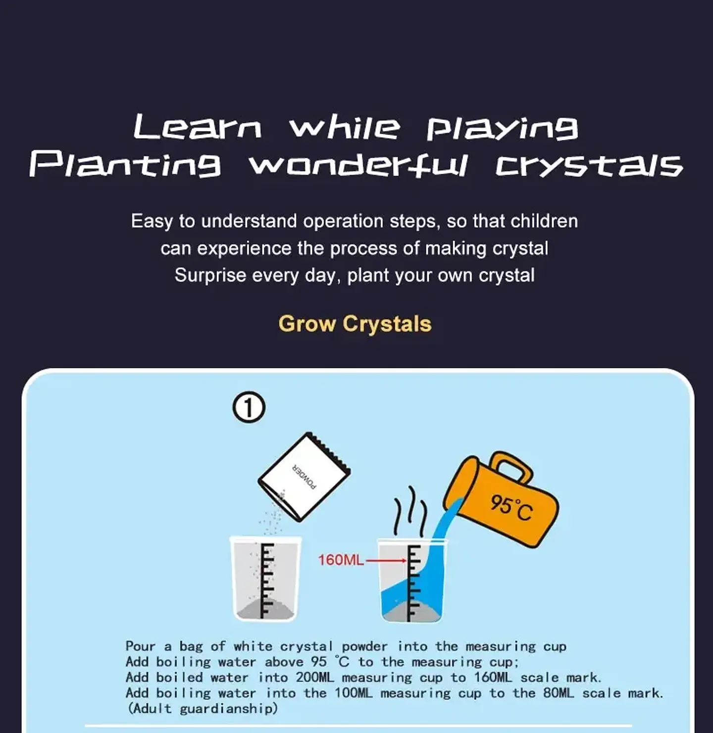 Crystal Growing Kit – STEAM Science Experiment 18