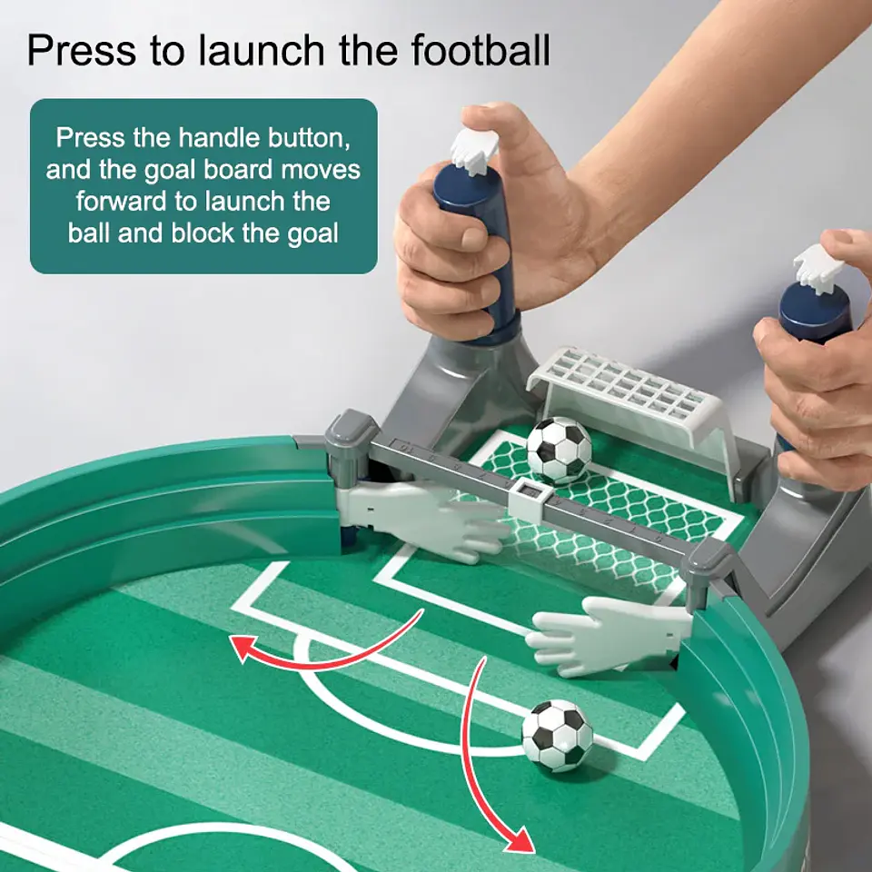 Tabletop Soccer Arcade Game – 2-in-1 Hockey 2