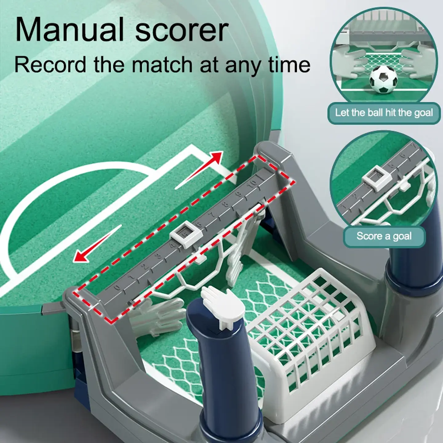 Tabletop Soccer Arcade Game – 2-in-1 Hockey 3