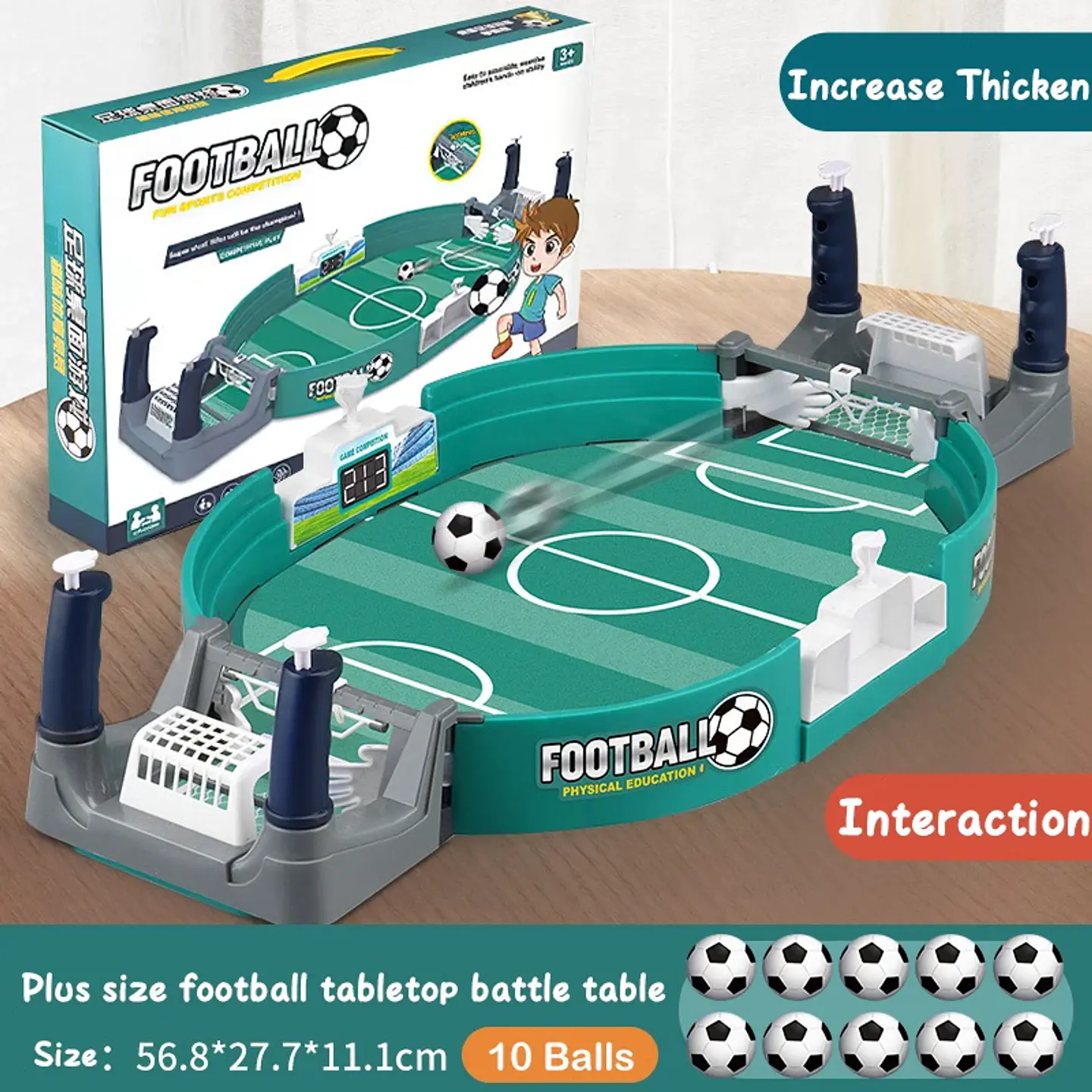 Tabletop Soccer Arcade Game – 2-in-1 Hockey 9