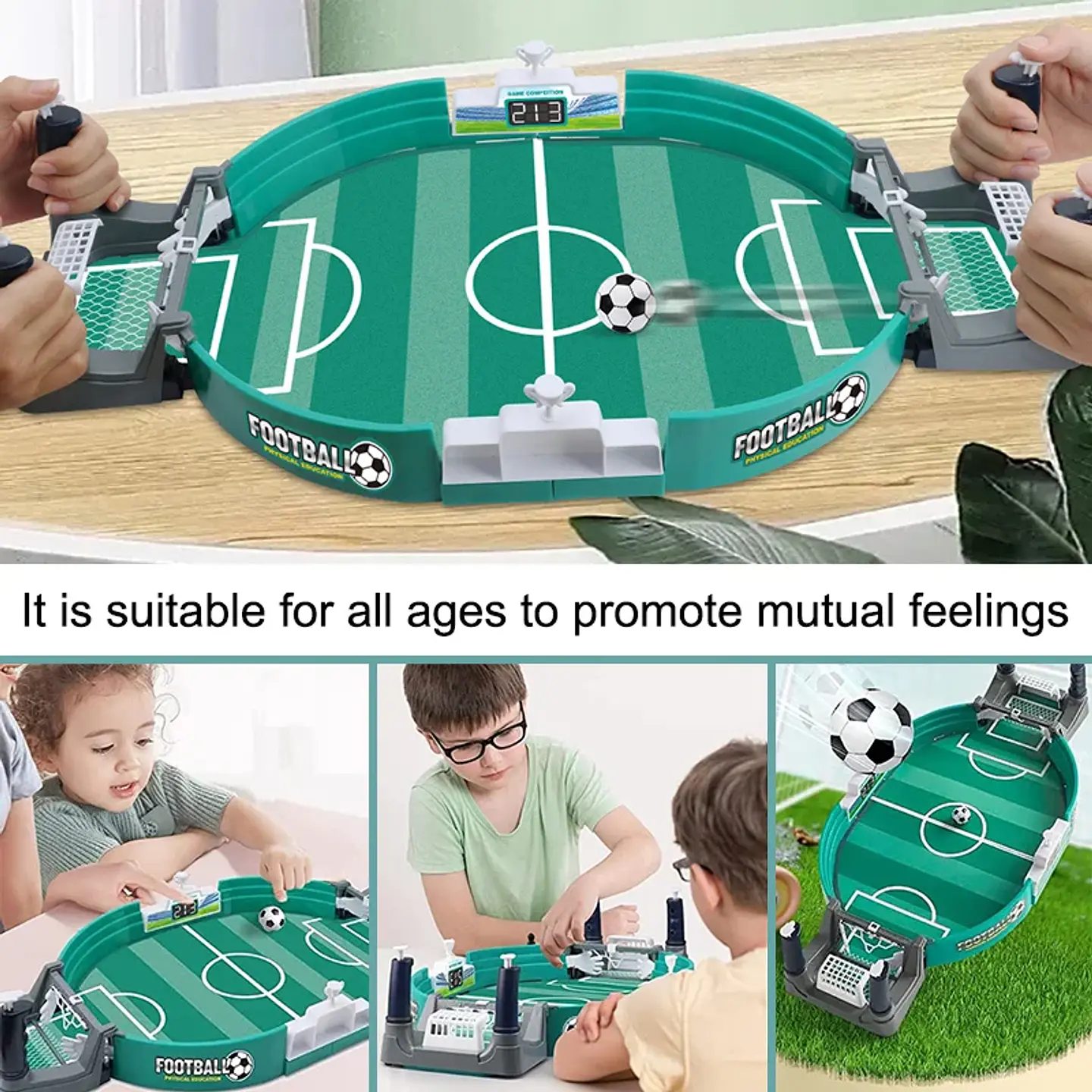 Tabletop Soccer Arcade Game – 2-in-1 Hockey 14