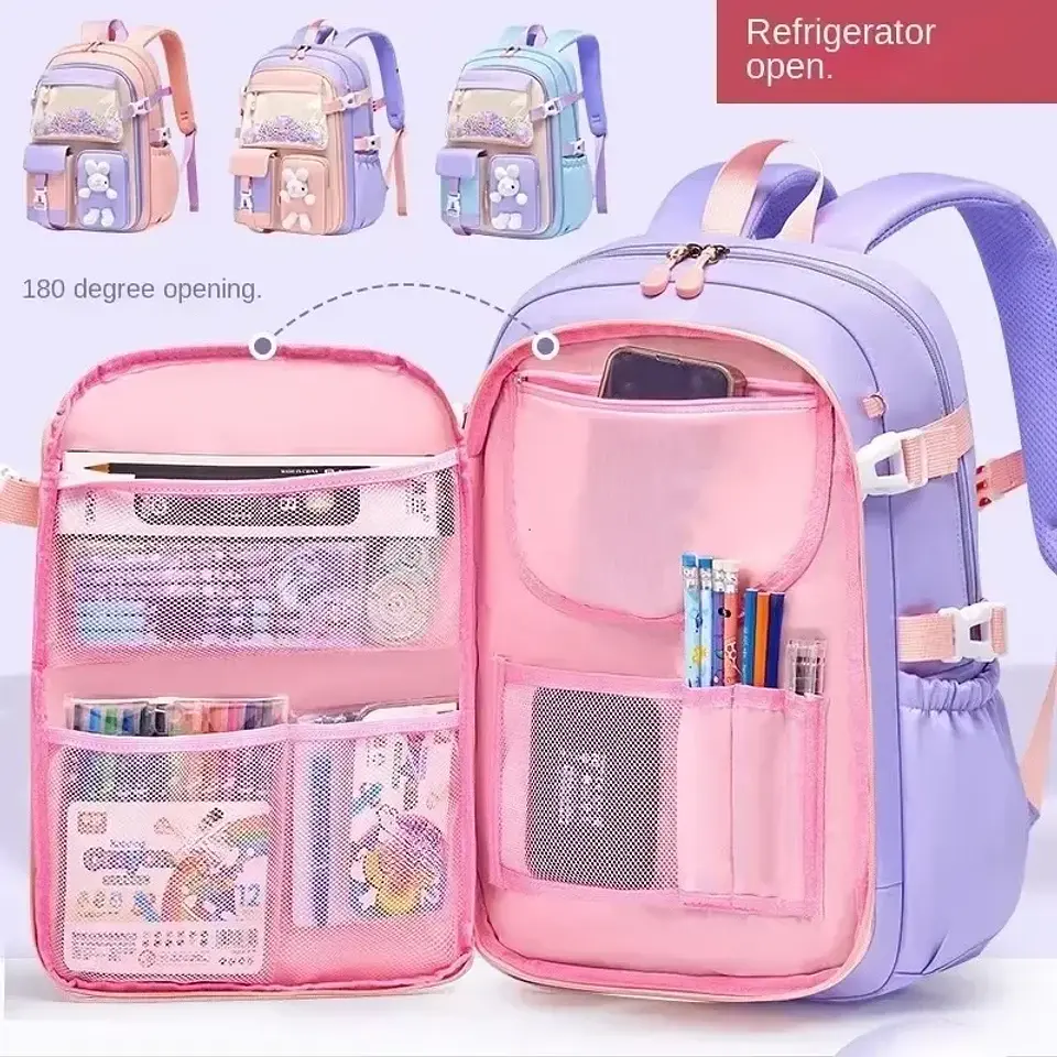 Kawaii Waterproof Schoolbag – Primary School Girls 1
