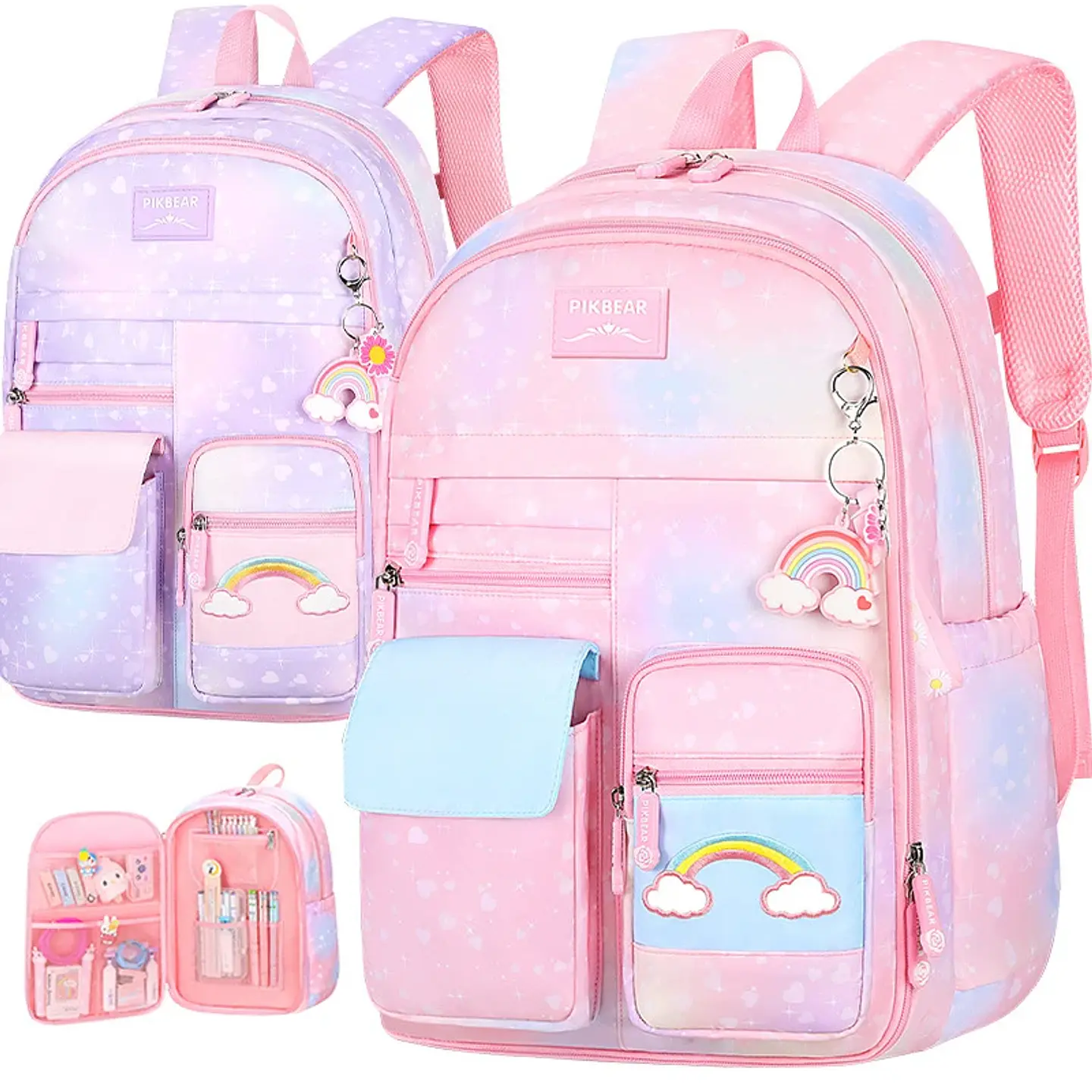 Cute Canvas Backpack for Girls – Large Capacity 1