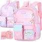 Cute Canvas Backpack for Girls – Large Capacity - thumbnail 1