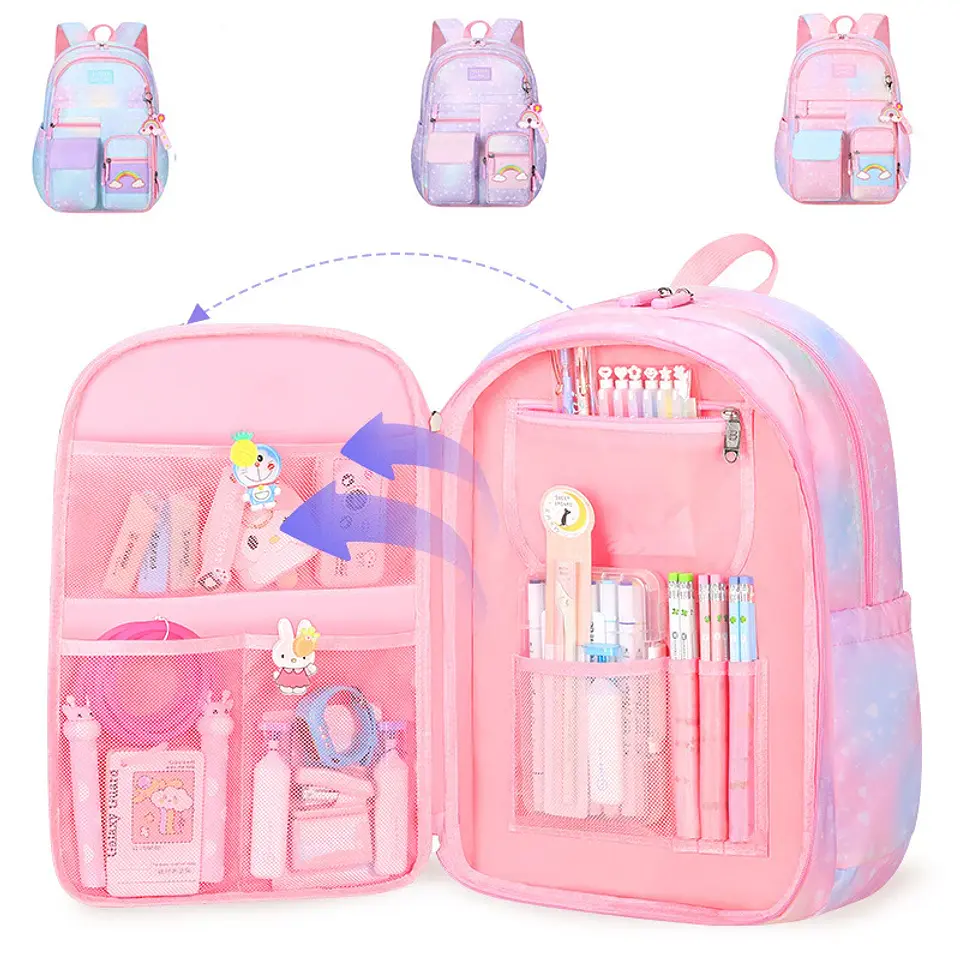 Cute Canvas Backpack for Girls – Large Capacity 2