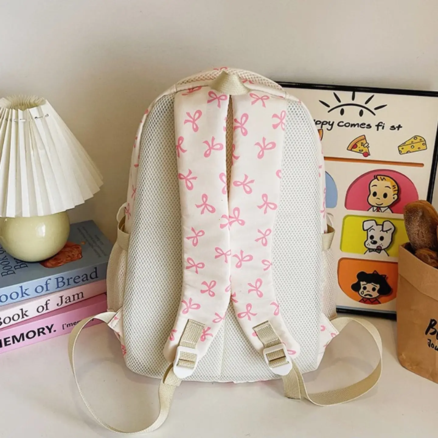 Bow Print Backpack Set – 3 Pieces 5