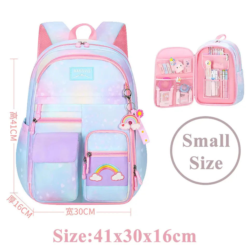 Cute Canvas Backpack for Girls – Large Capacity 8