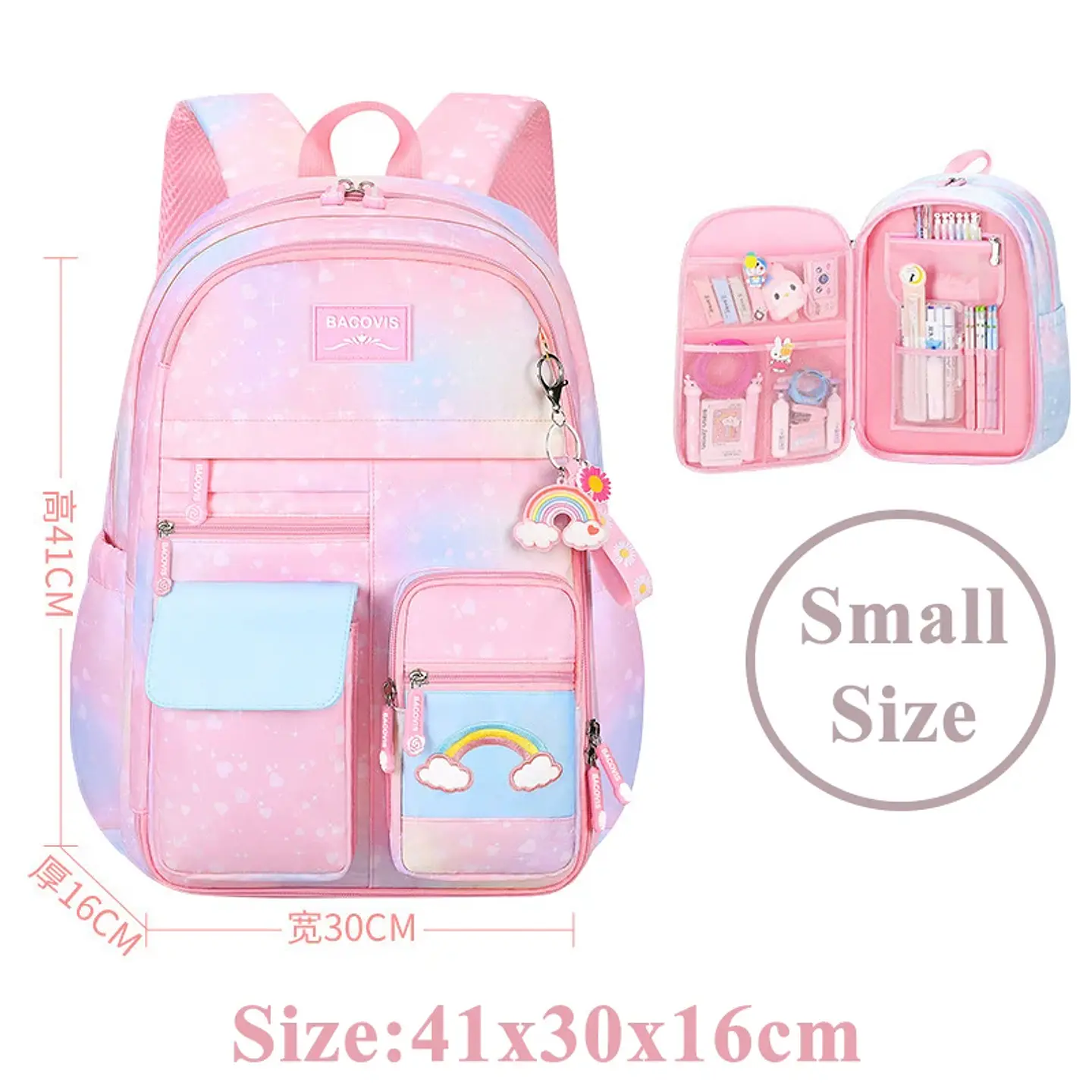 Cute Canvas Backpack for Girls – Large Capacity 10