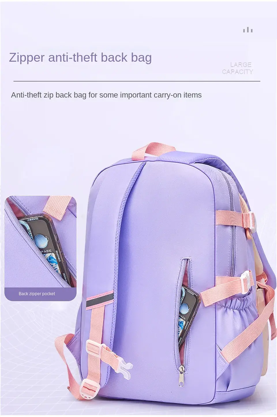 Kawaii Waterproof Schoolbag – Primary School Girls 12