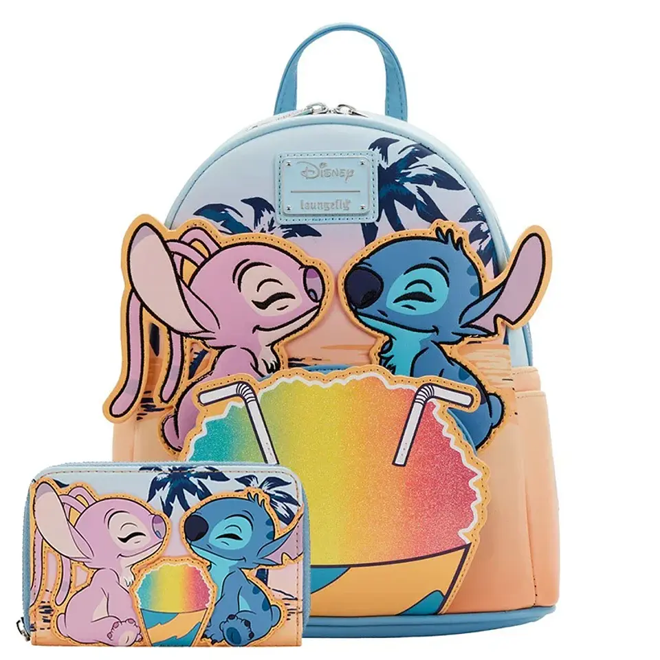 Tropical Cartoon Mini Backpack & Wallet Set 9