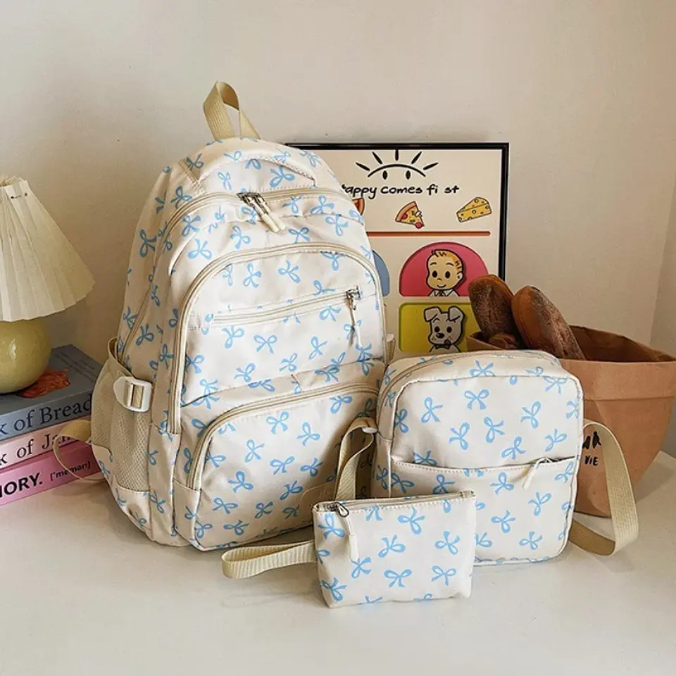 Bow Print Backpack Set – 3 Pieces 7