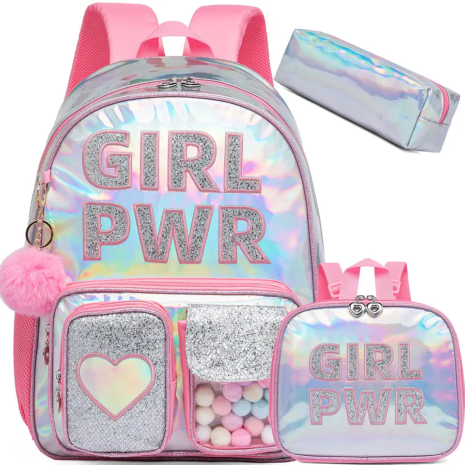 Aesthetic Girls Backpack Set – Lunch Box & Pencil 8