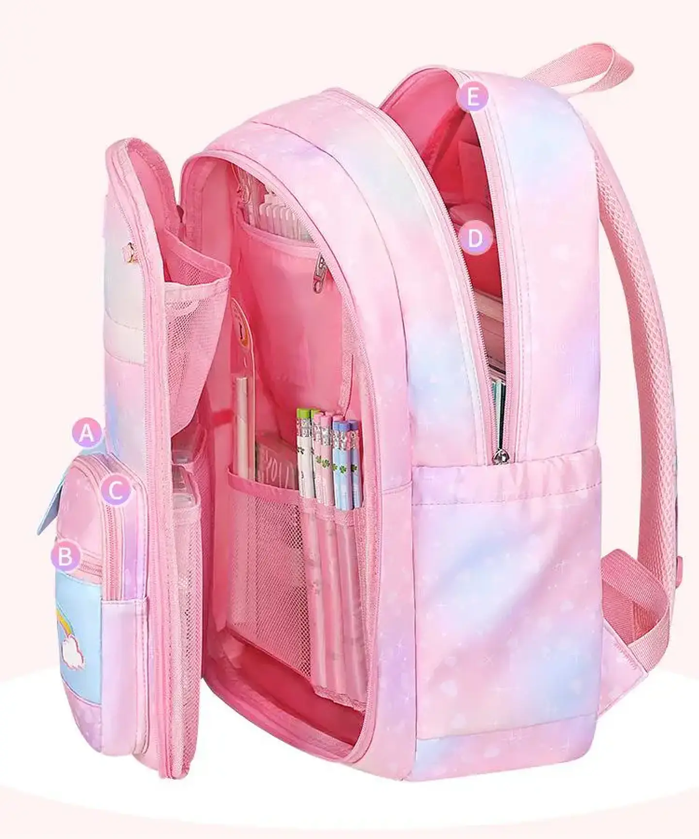 Cute Canvas Backpack for Girls – Large Capacity 14