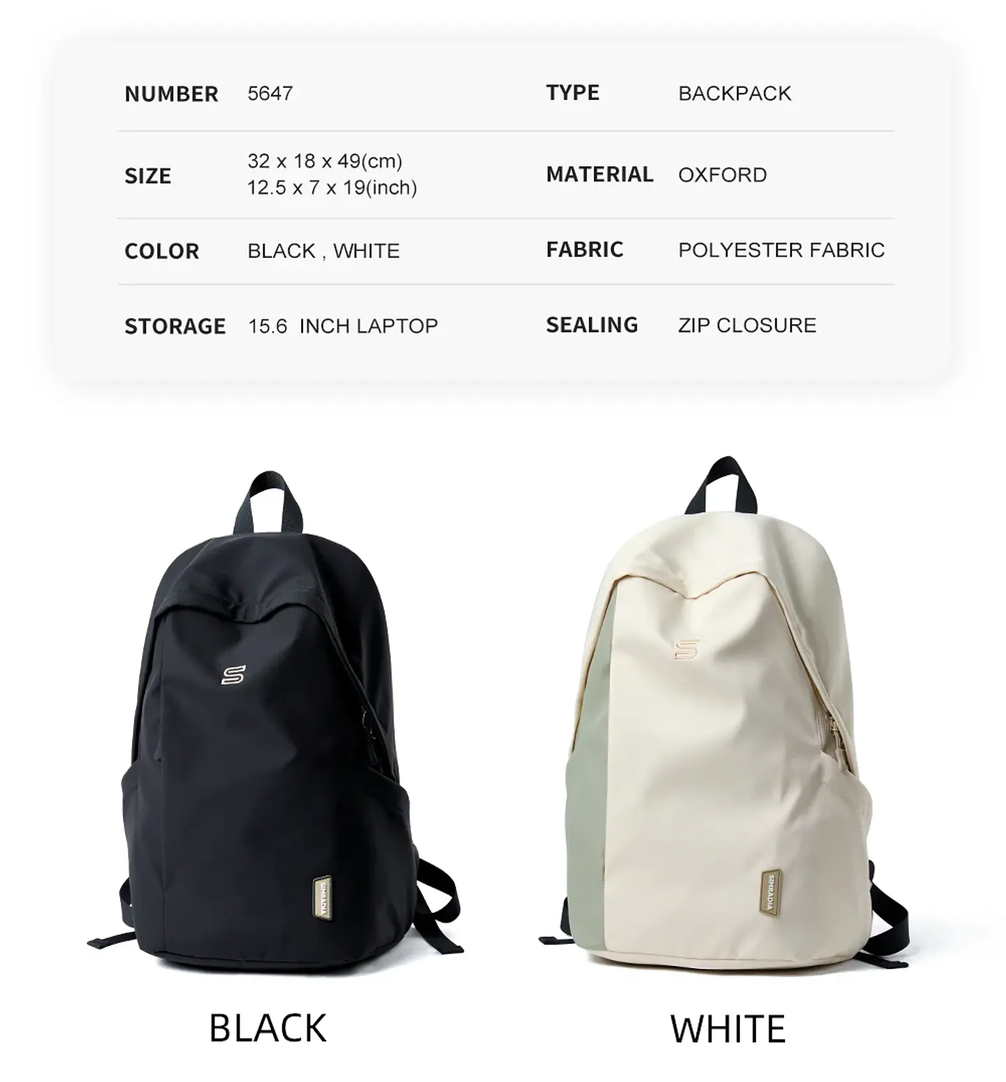 Minimalist Laptop Backpack – Waterproof Unisex 13