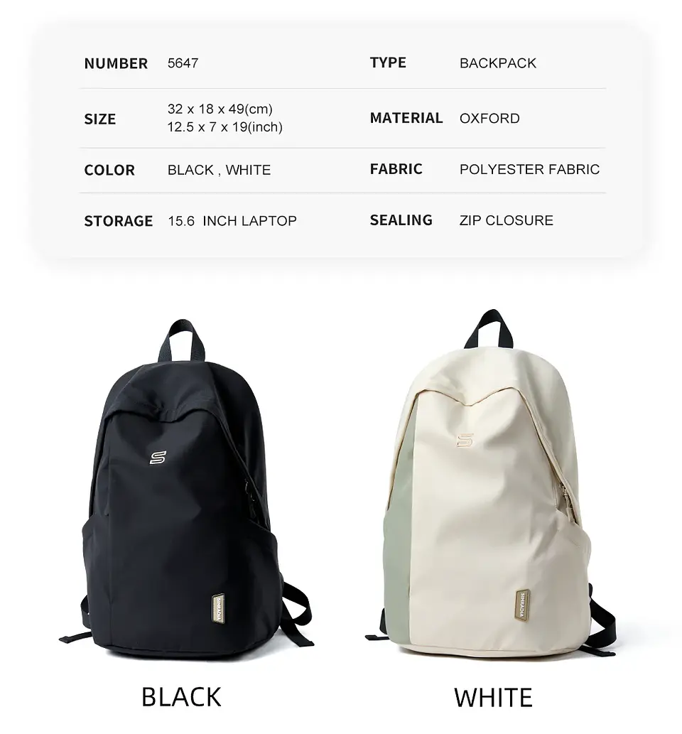 Minimalist Laptop Backpack – Waterproof Unisex 13
