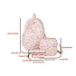 Bow Print Backpack Set – 3 Pieces - thumbnail 12